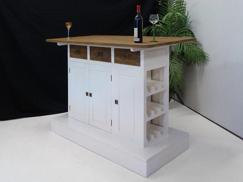 Funktionale theke bar im modernen design in weià theken