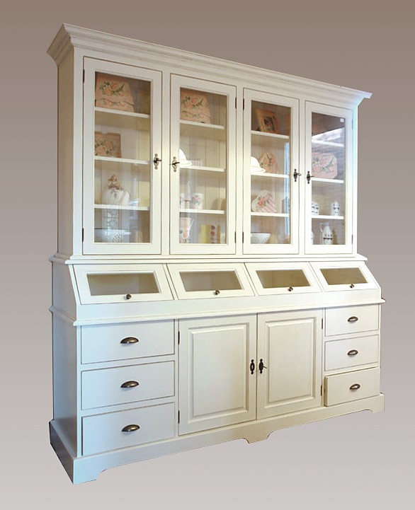 Buffet Küchenschrank Küchenbuffet cremeweiß im Landhausstil (1381) | eBay