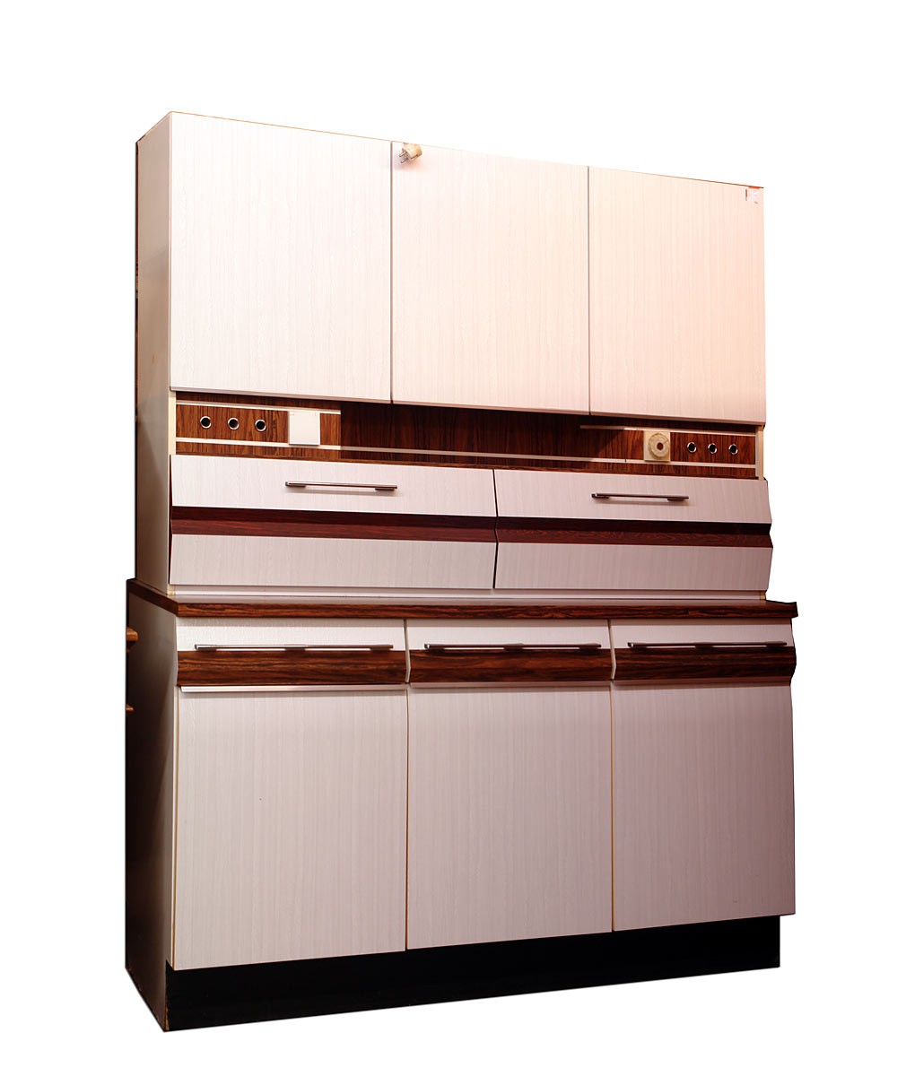 Küchenschrank Schrank Buffet 70er Jahre Retrostil in weiß (1875) | eBay