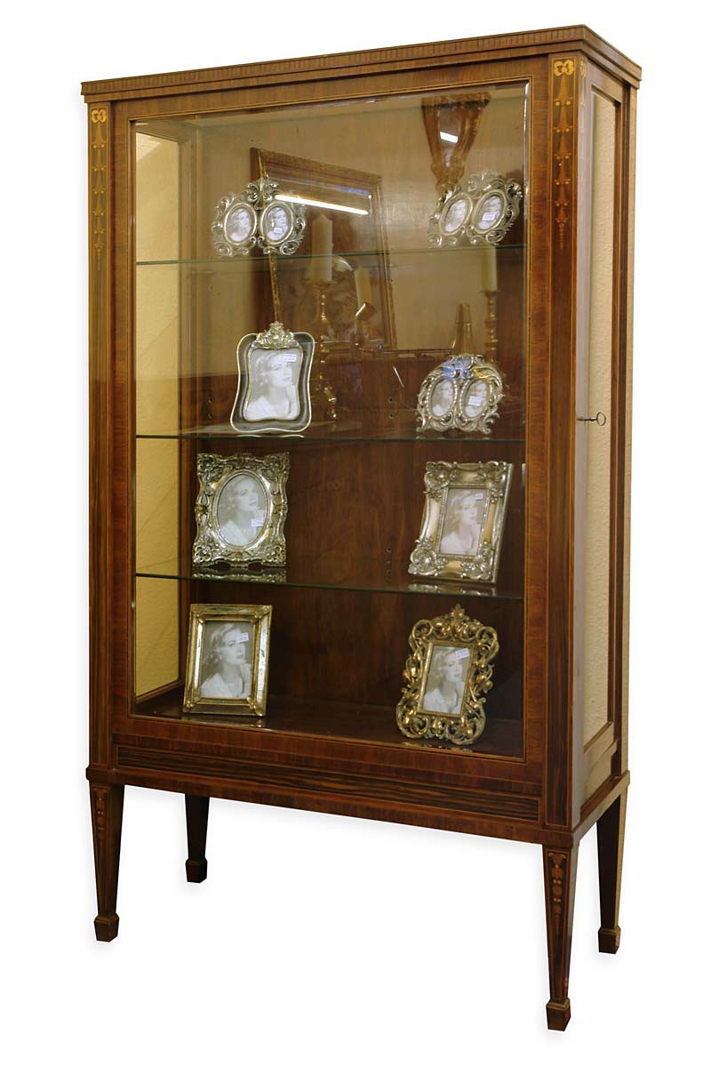 Vitrine Glasvitrine Antik um 1900 Palisander und Intarsien (2090) | eBay