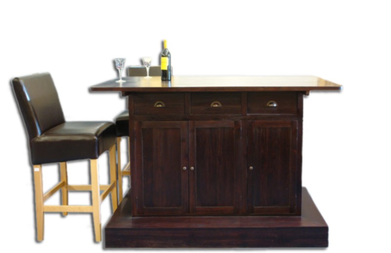 Bar Theke Tresen Teakholz massiv modernes Design Mediterran (2325) eBay