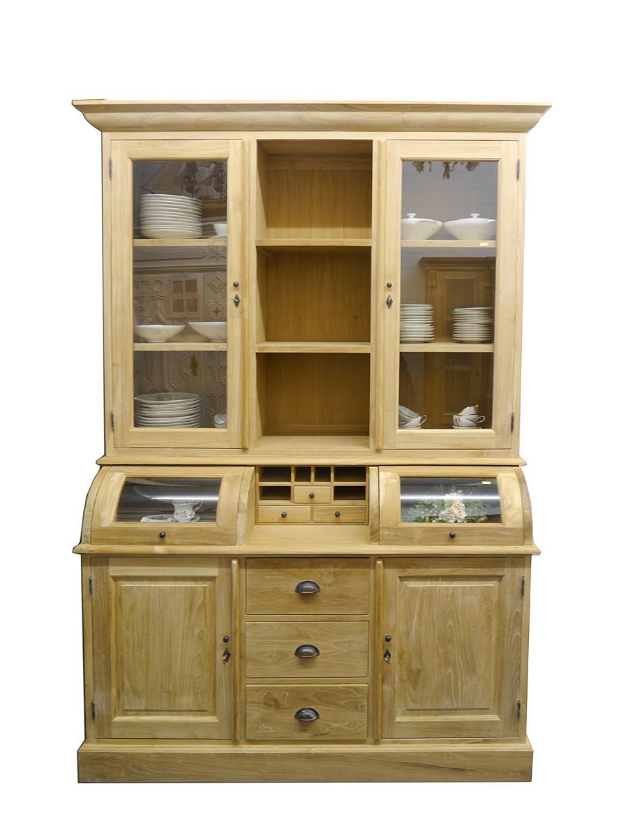 Küchenbuffet im Landhausstil Teakholz massiv B 160 Schränke Buffetschränke