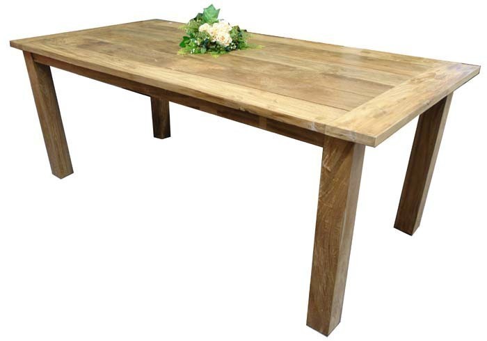 Esstisch Teak Teakholz rustikal natur Tisch (341) | eBay