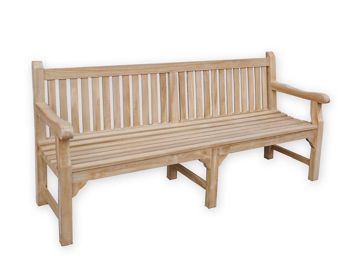 Gartenbank 4 Sitzer aus feinem Teakholz Sitzmöbel Bänke