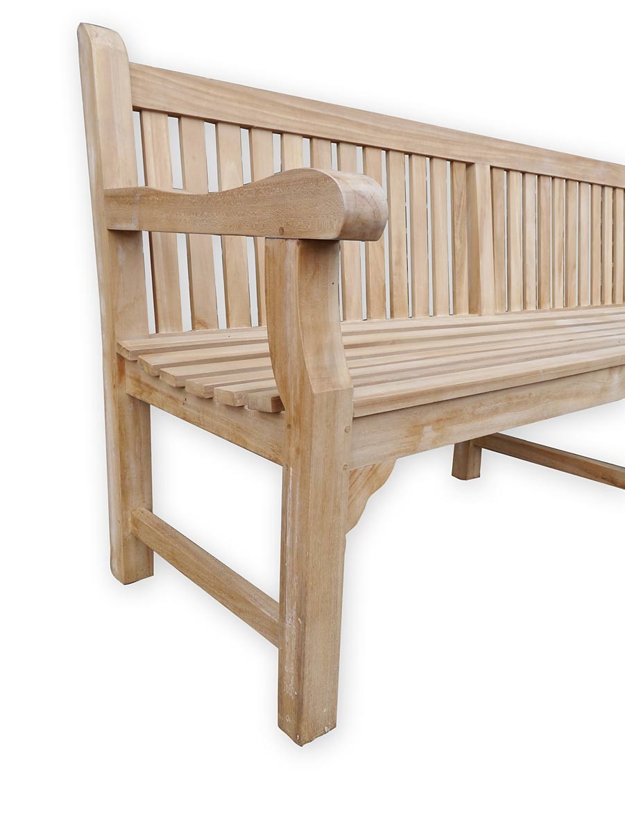 Gartenbank 4 Sitzer aus feinem Teakholz Sitzmöbel Bänke