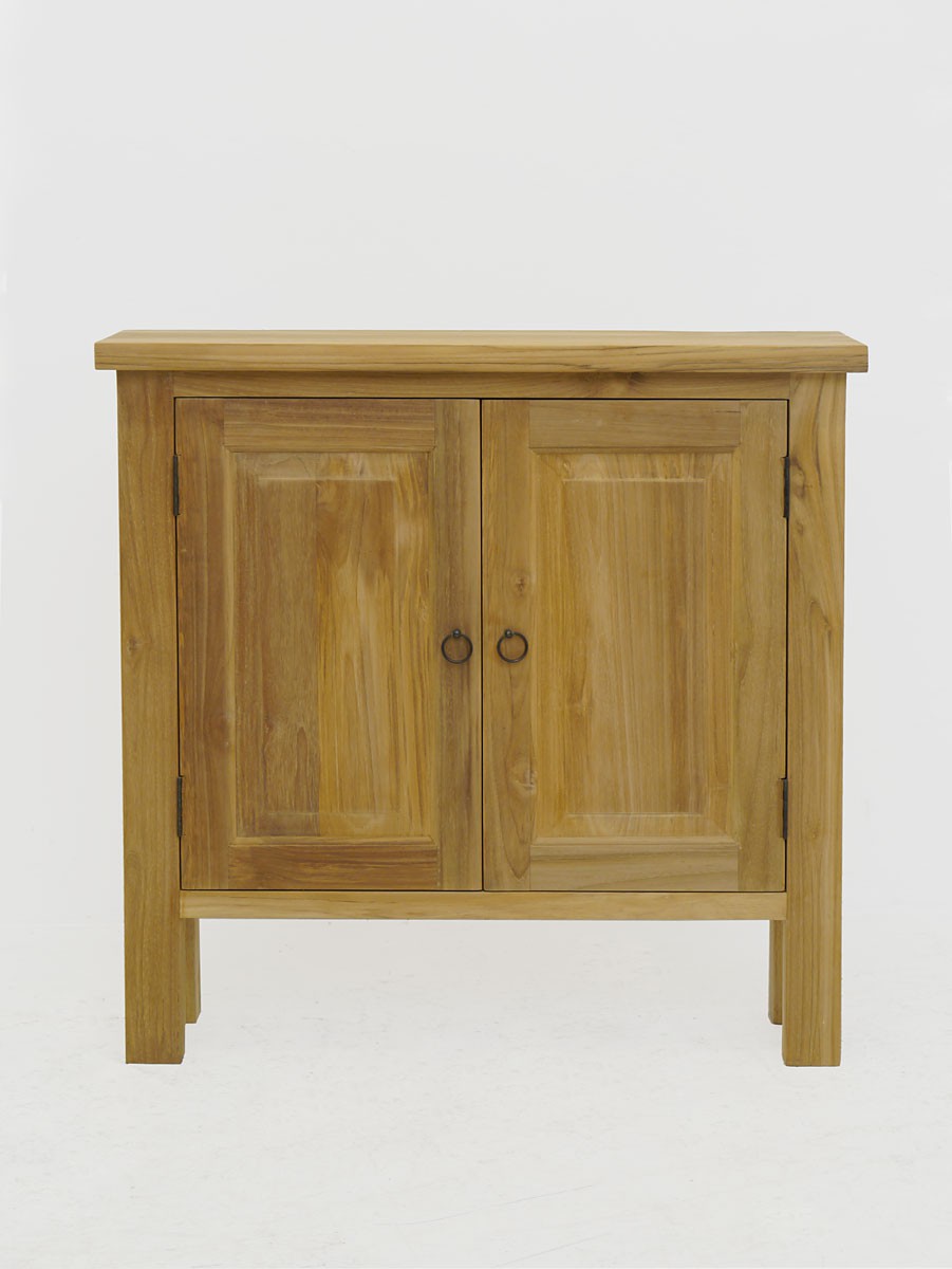 Schmaler Wandtisch/ Flurschrank massiven Teakholz Tische Wandtische